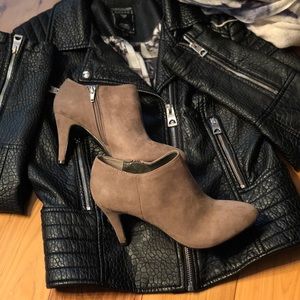 a.n.a “Charlie” Taupe Suede Ankle Boots - Size 8